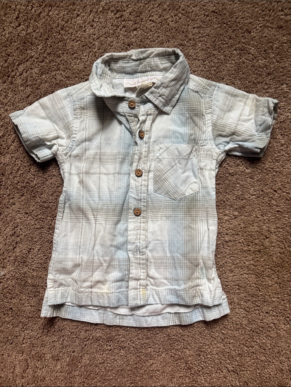 Well Dressed Wolf Light Blue Plaid Short-Sleeve Button-Down Shirt